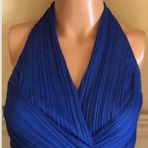 Halston Heritage Dress royal blue long dress SZ 2